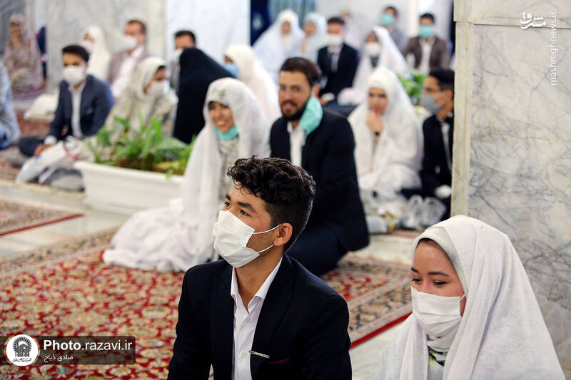 عکس/ آغاز زندگی مشترک در پناه امام رئوف