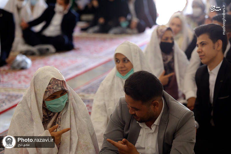 عکس/ آغاز زندگی مشترک در پناه امام رئوف