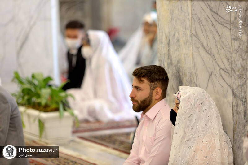 عکس/ آغاز زندگی مشترک در پناه امام رئوف