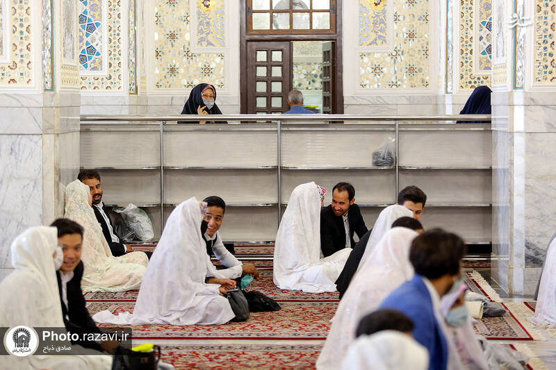 عکس/ آغاز زندگی مشترک در پناه امام رئوف