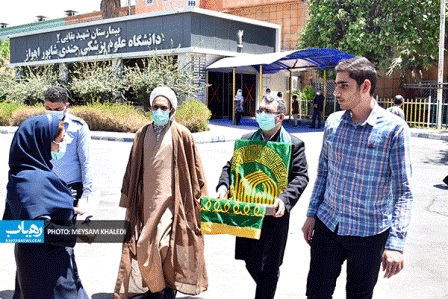عکس/ حضور خدام رضوی در بیمارستان‌های اهواز