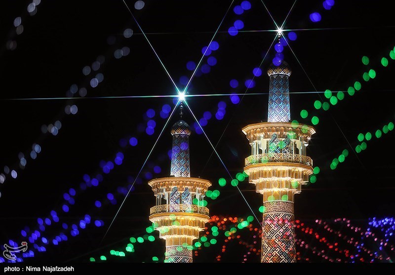 عکس/ چراغانی و آذین‌بندی حرم امام رضا (ع)