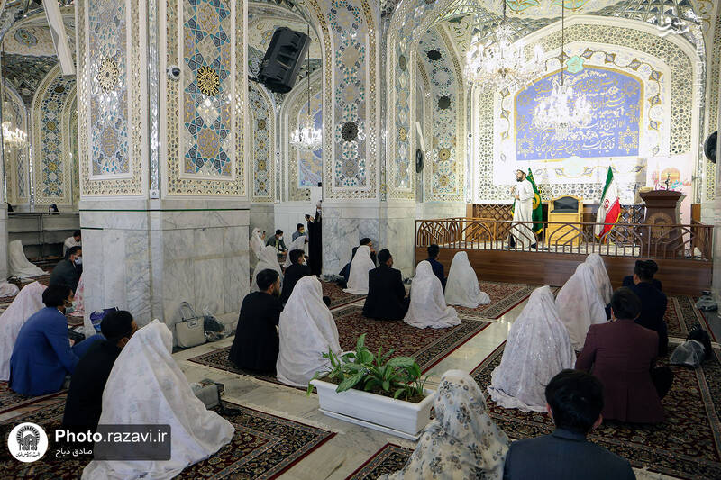 عکس/ آغاز زندگی مشترک در پناه امام رئوف