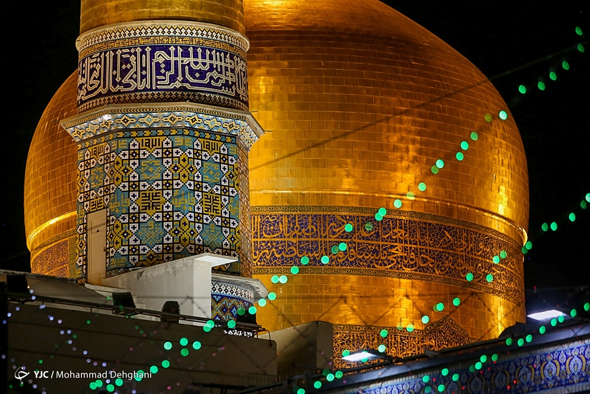 عکس/ حال و هوای حرم مطهر رضوی در شب میلاد حضرت رضا(ع)