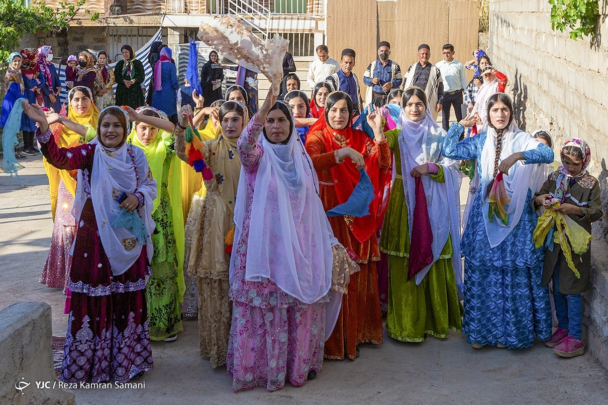 عکس/ جشنواره هزار رنگ در عروسی عشایر «بازفت»