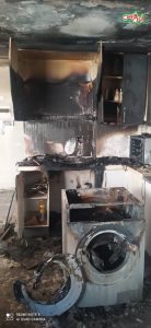 آتش‌سوزی یک ساختمان مسکونی در خیابان دستغیب شیراز