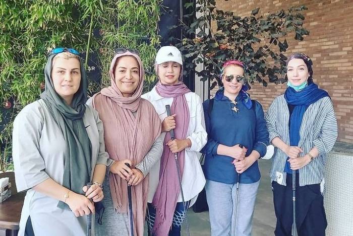 بازیگران زن مشهور ایرانی در تمرین گلف