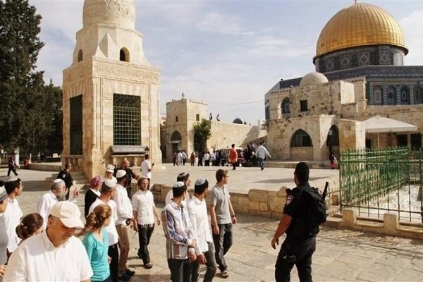 یورش مجدد شهرک نشینان به مسجدالاقصی