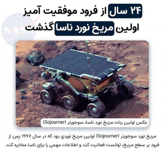 اولین مریخ نورد ناسا ۲۴ ساله شد