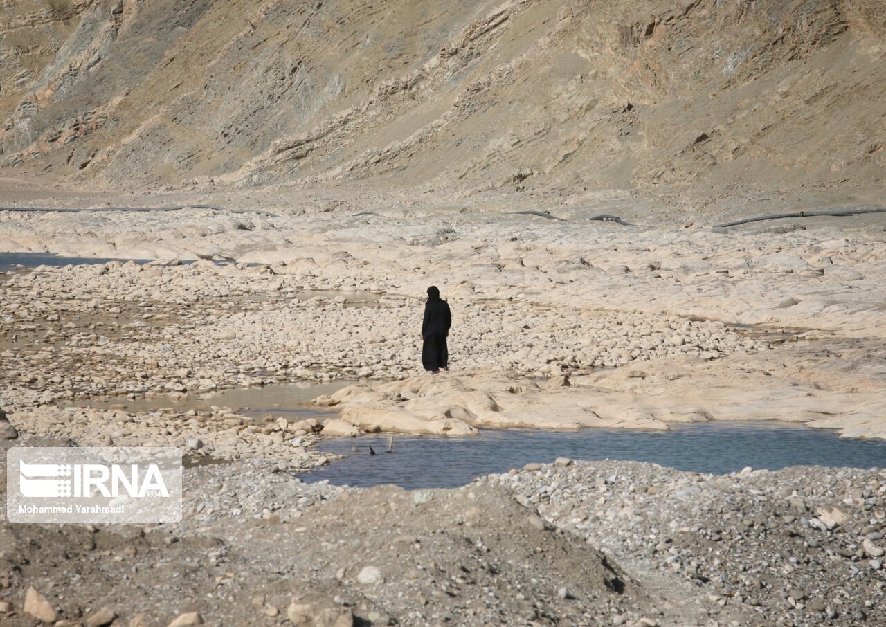 عکس/ خشکسالی در رودخانه کشکان