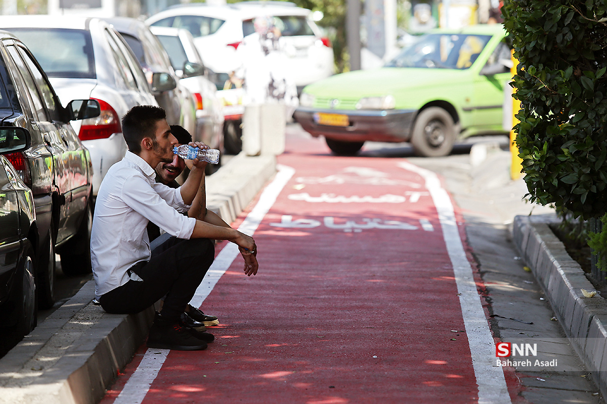 افزایش دما در تهران