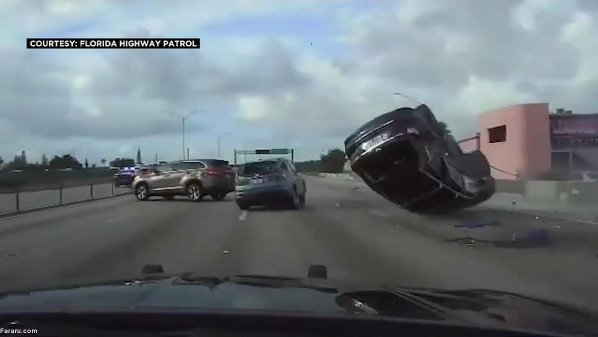 واژگونی خودرو پس از تعقیب و گریز خطرناک پلیس