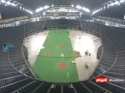ورزشگاه مدرنی که به سرعت از بیسبال به فوتبال تبدیل می شود