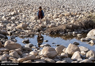 خشک‌شدن رودخانه کشکان لرستان