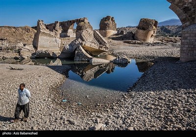 خشک‌شدن رودخانه کشکان لرستان