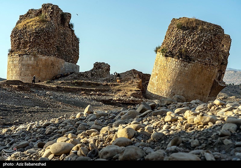 عکس/ خشک شدن رودخانه کشکان لرستان