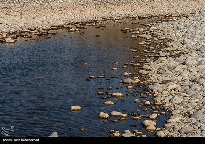 خشک‌شدن رودخانه کشکان لرستان