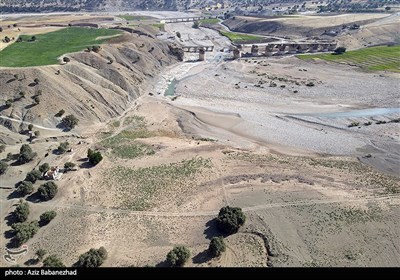خشک‌شدن رودخانه کشکان لرستان