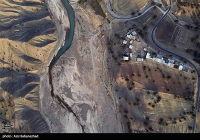 خشک‌شدن رودخانه کشکان لرستان