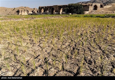 خشک‌شدن رودخانه کشکان لرستان