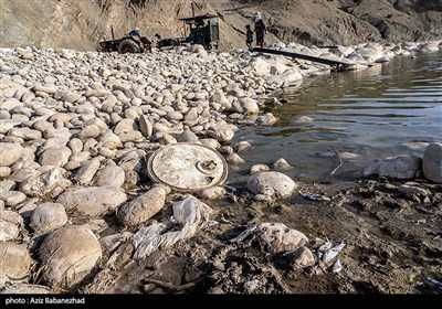 خشک‌شدن رودخانه کشکان لرستان