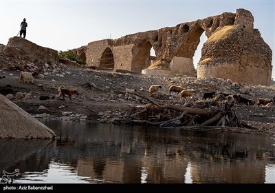 خشک‌شدن رودخانه کشکان لرستان