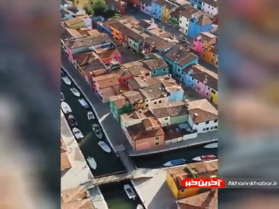 خانه های رنگین کمانی زیبا در ایتالیا