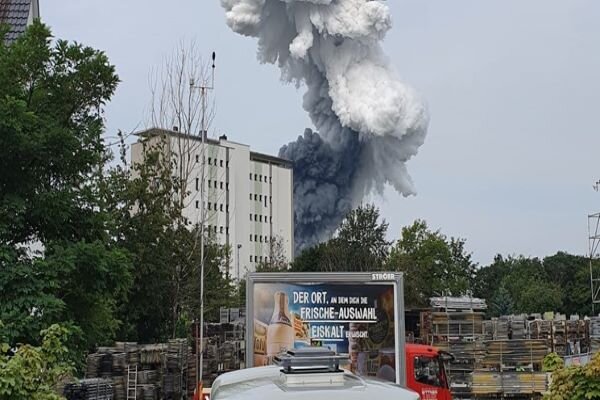 وقوع انفجار شدید در کارخانه مواد شیمیایی در آلمان