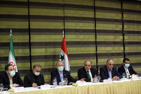 عکس/ نشست تجار و بازرگانان ایرانی و سوری با قالیباف