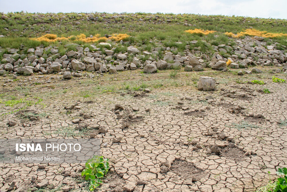عکس/ صفر شدن ذخیره آب سدهای گلستان
