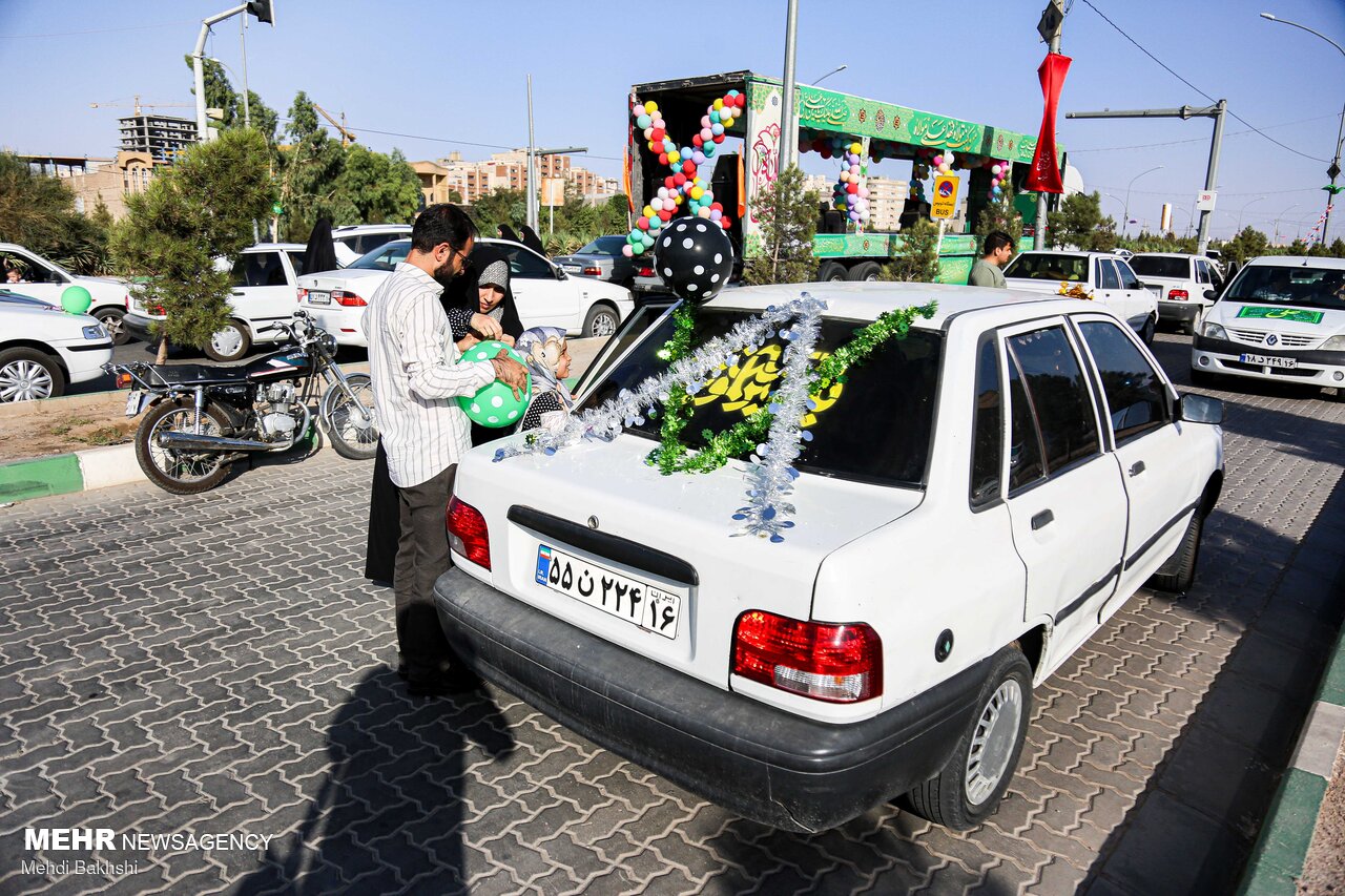 عکس/ کاروان خودرویی جشن عید غدیرخم در قم