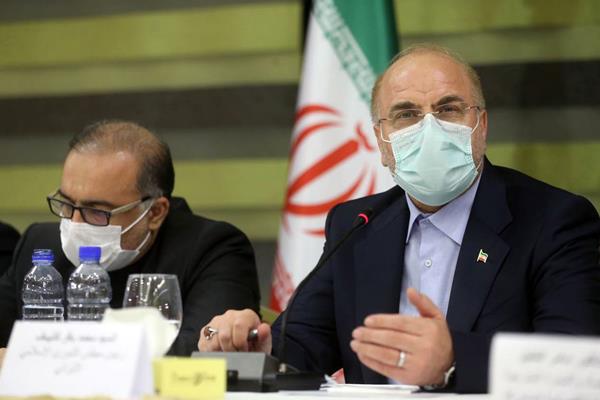 عکس/ نشست تجار و بازرگانان ایرانی و سوری با قالیباف