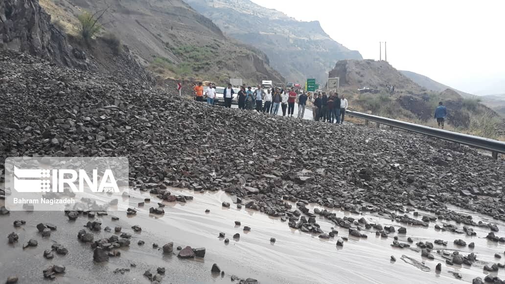 سیلاب و بسته شدن جاده اردبیل-سرچم