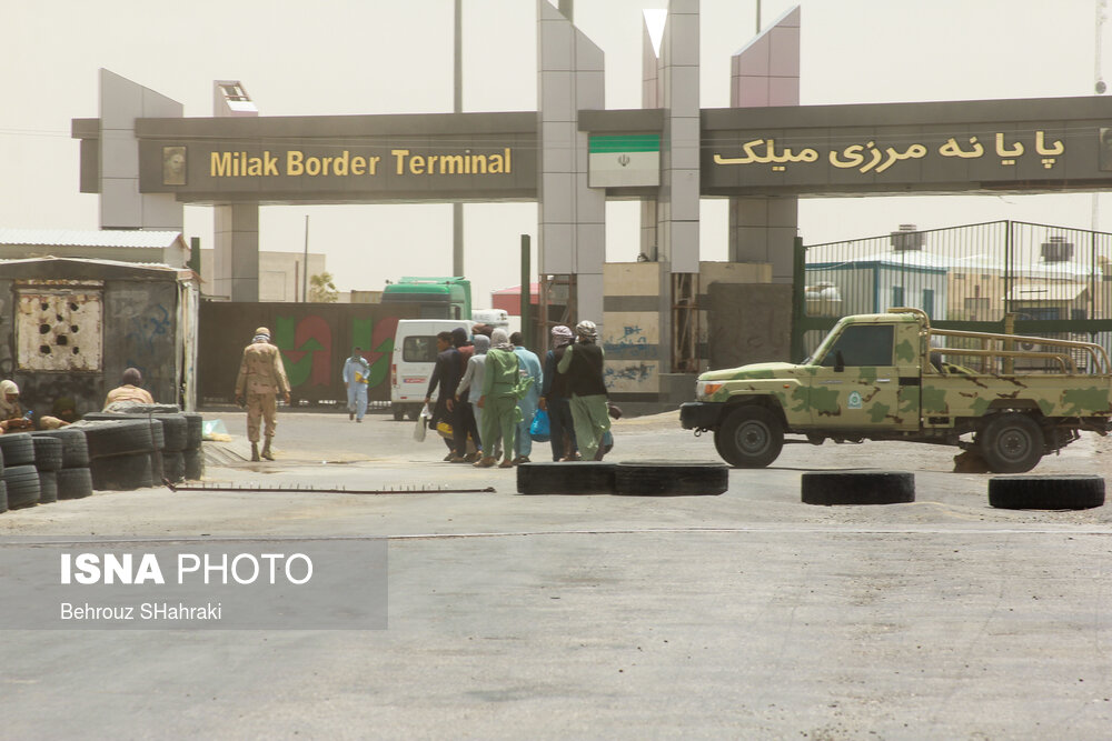 عکس/ ممنوعیت تردد از پایانه «میلک» در مرز ایران و افغانستان