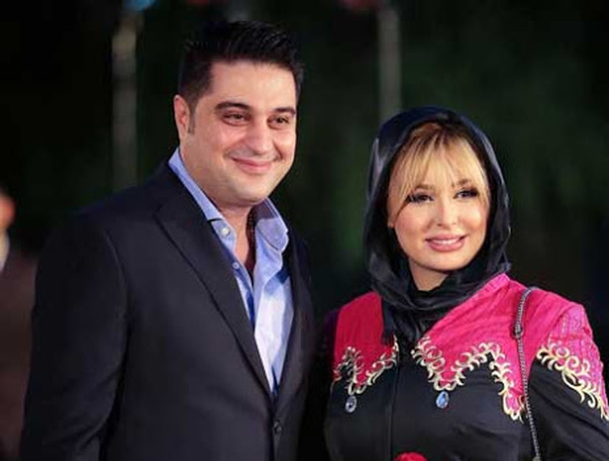 چهره ها/ نیوشا ضیغمی و همسرش در مراسم ختم مادر شوهر