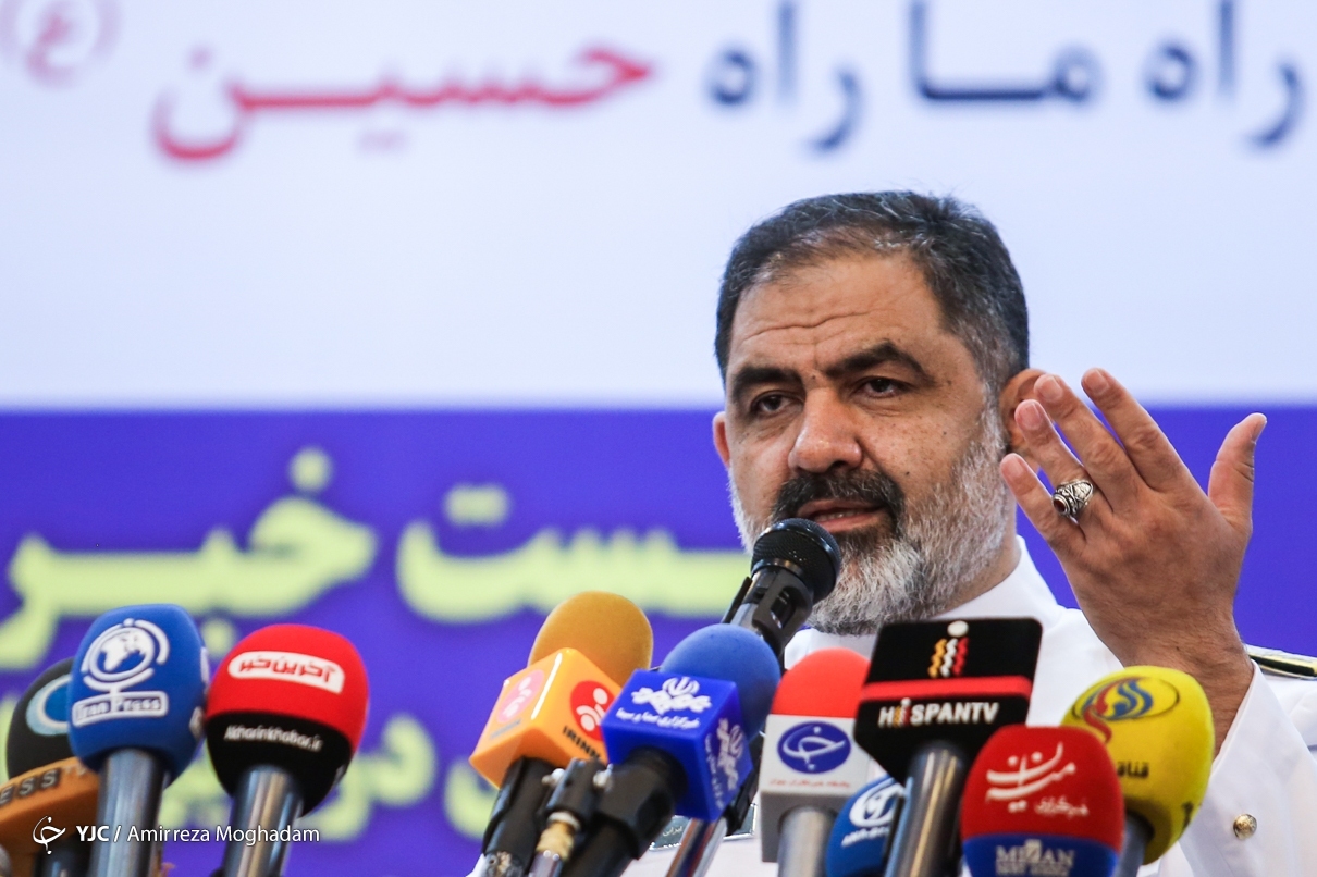 عکس/ نشست خبری دریادار «شهرام ایرانی» فرمانده نیروی دریایی ارتش