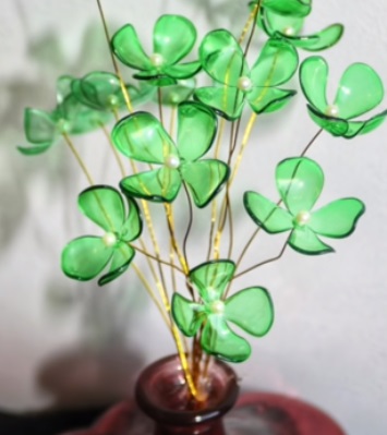 آموزش گل های تزئینی با بطری پلاستیکی