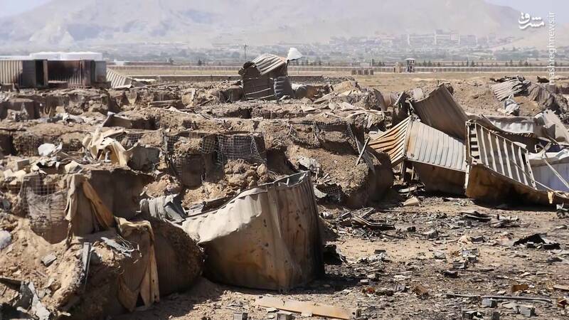 عکس/ تخریب بزرگترین مرکز سازمان جاسوسی سیا در افغانستان