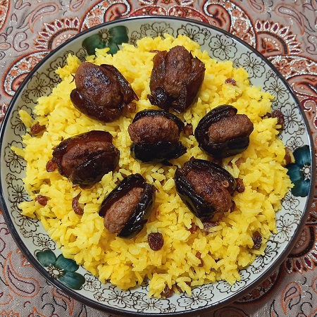 دستور تهيه خرما پلو غذاي سنتي اهواز