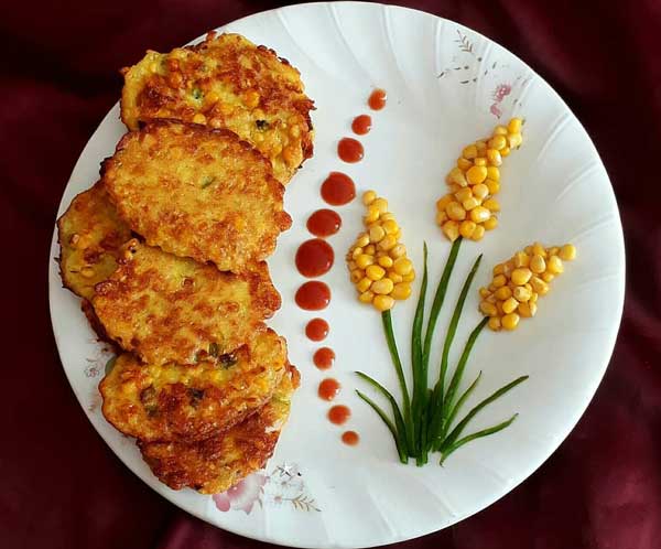 طرز تهيه کوکو ذرت، غذاي لذيذ و بدون گوشت