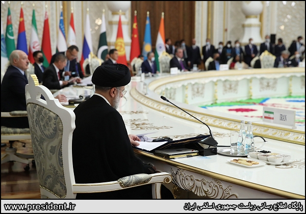 عکس/ حضور رئیسی دراجلاس سران سازمان همکاری شانگهای