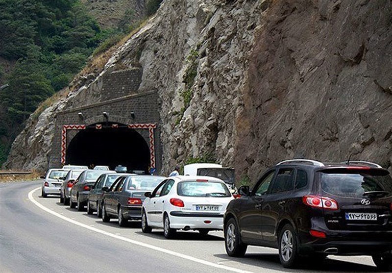 ترافیک بسیار سنگین در محور کرج - چالوس