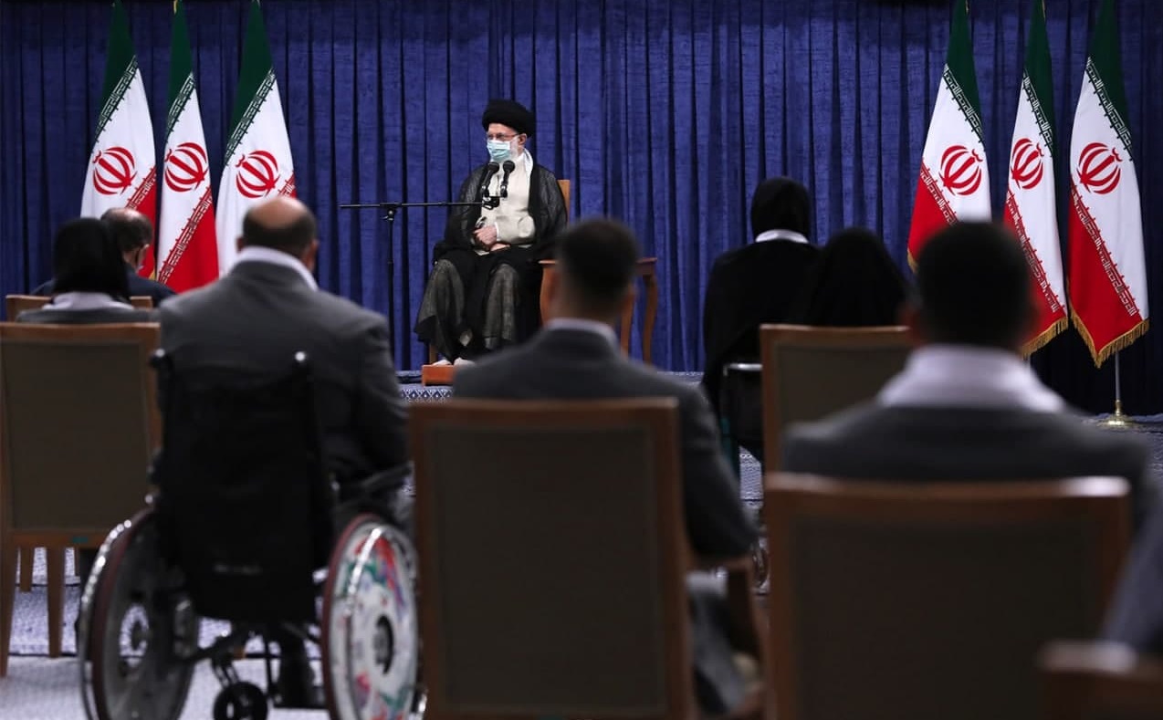 دیدار قهرمانان المپیک و پارالمپیک ایران در بازی‌های ۲۰۲۰ توکیو با رهبر انقلاب