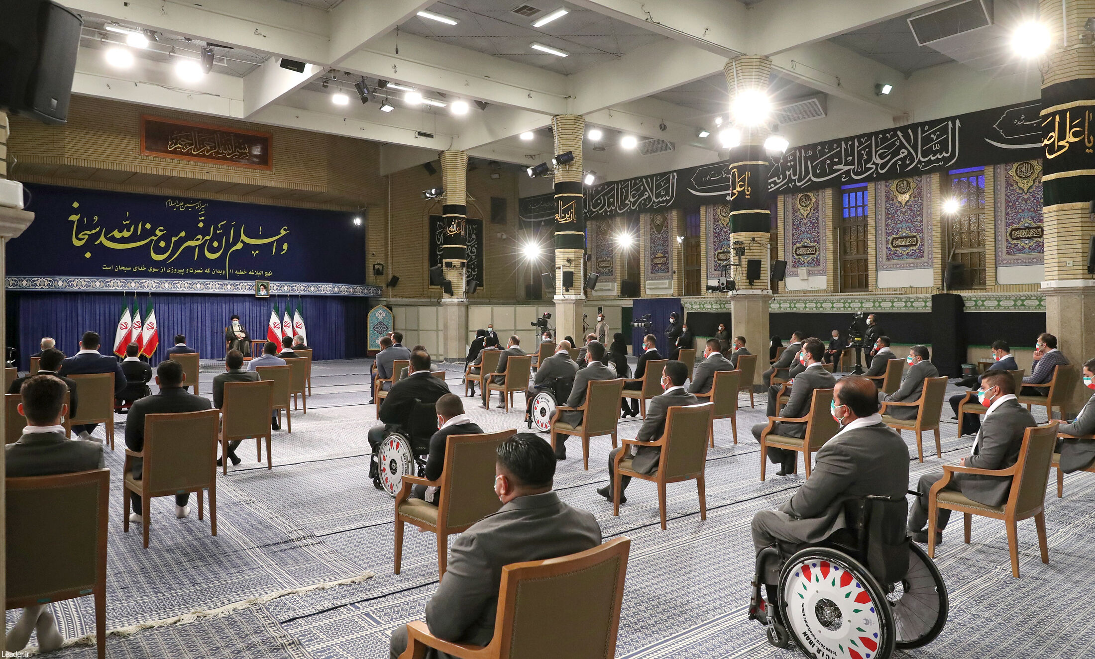 عکس/ دیدار قهرمانان المپیک و پارالمپیک با رهبر انقلاب