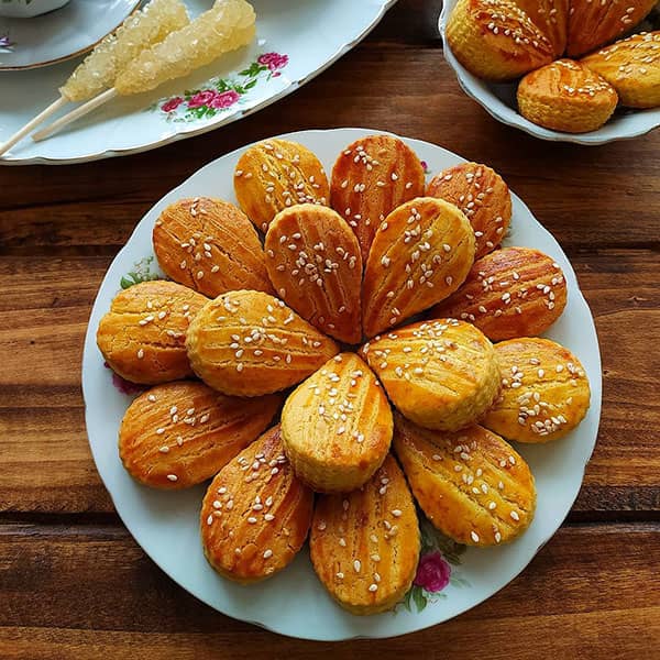  طرز تهيه شيريني نان چاي خوشمزه قزويني مرحله به مرحله