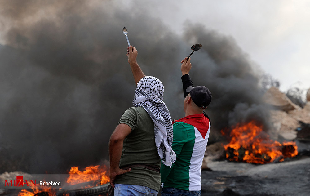 عکس/ قاشق نماد مبارزه در فلسطین