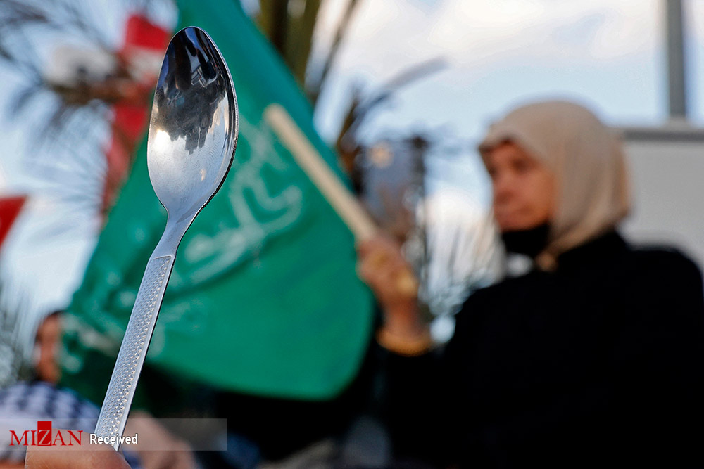 عکس/ قاشق نماد مبارزه در فلسطین