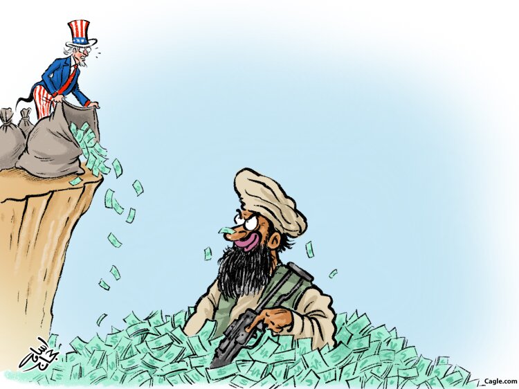 کاریکاتور/ آمریکا از طالبان رودست خورد!