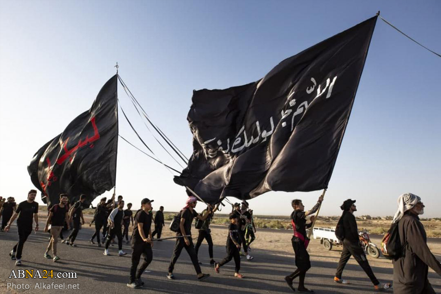 حضور زائرین اربعین حسینی در استان «سماوه» عراق