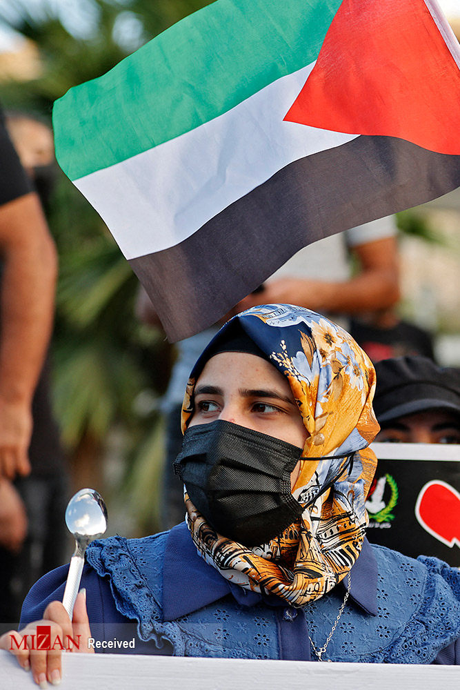 عکس/ قاشق نماد مبارزه در فلسطین